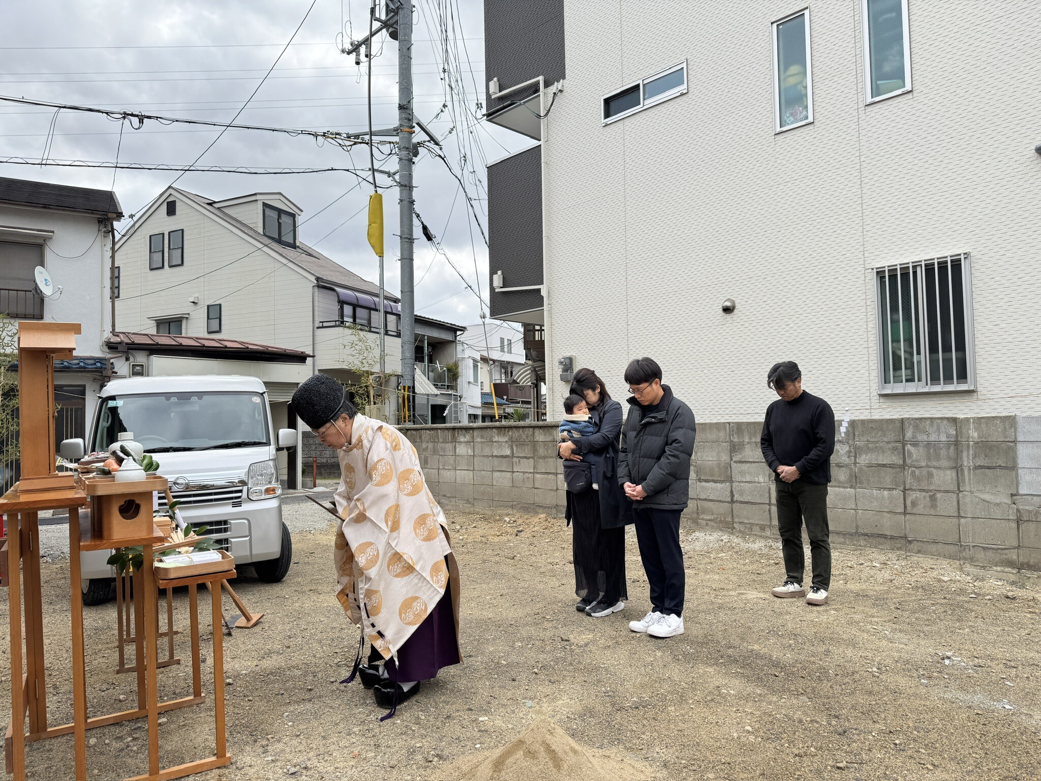尼崎市大庄北 注文住宅T様邸の地鎮祭でした!